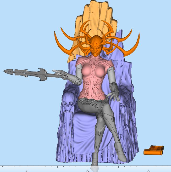 漫威海拉王座3D打印模型