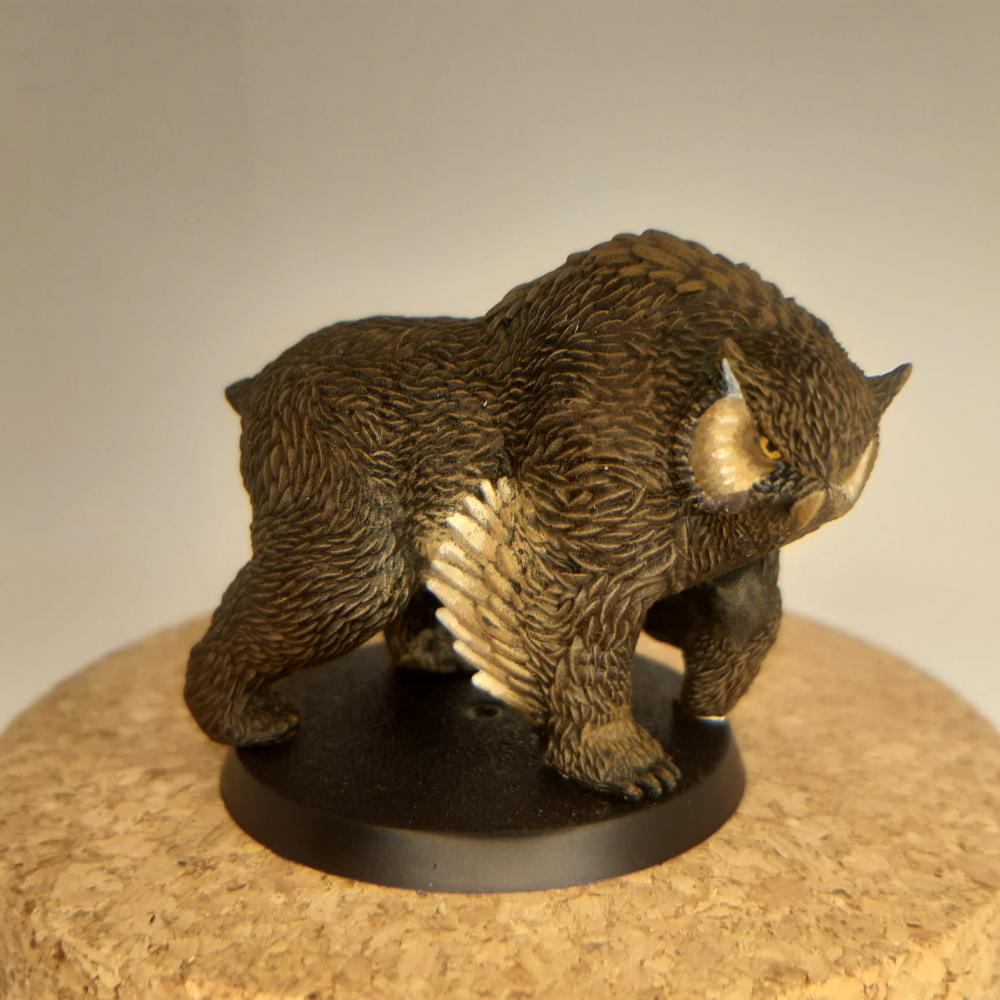 末日变异猫头鹰熊怪物（大中小）三只3D打印模型