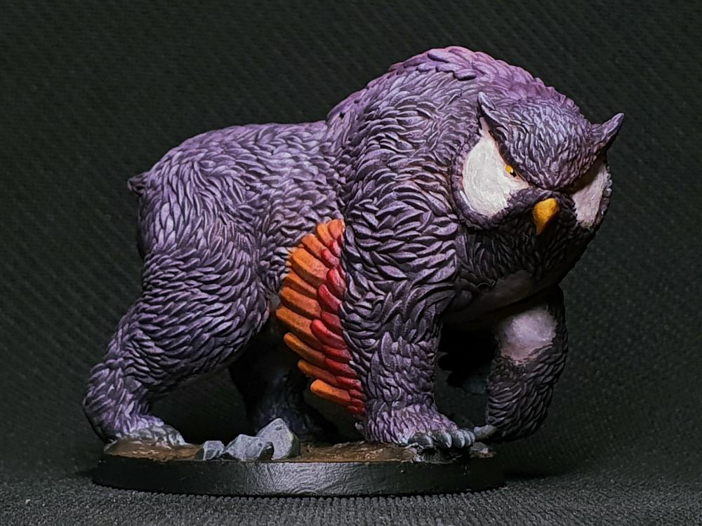 末日变异猫头鹰熊怪物（大中小）三只3D打印模型