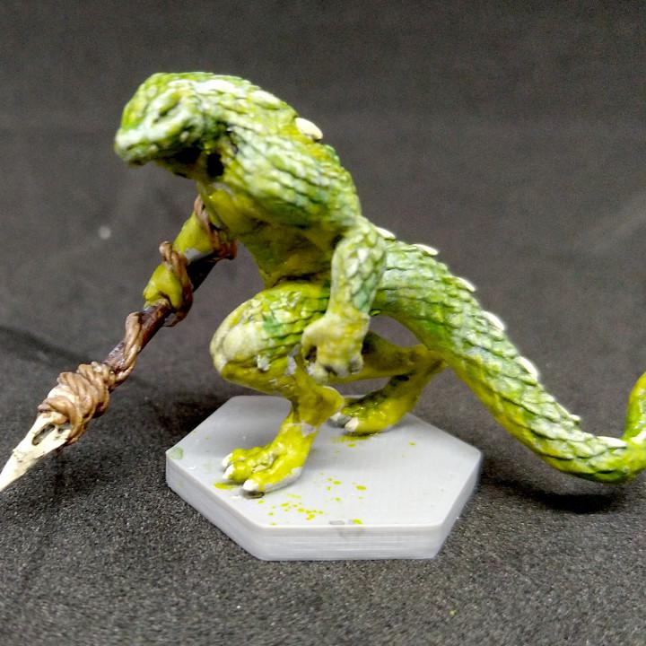 末日变异蜥蜴人3D打印模型