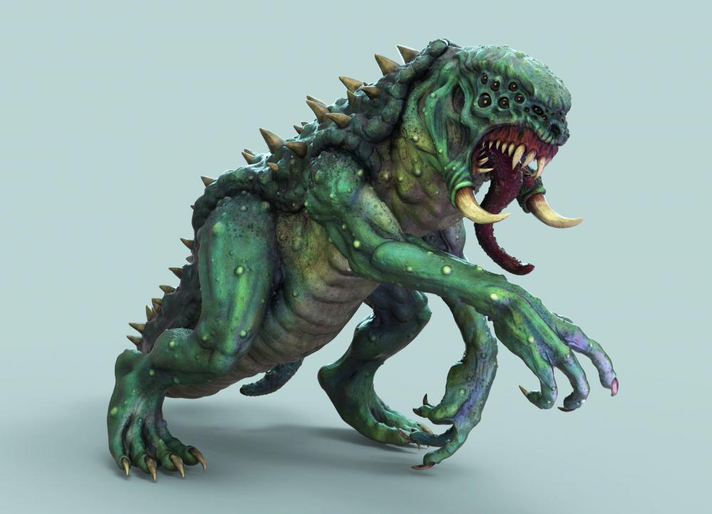 怪兽 巨嘴龙 TARASCA3D打印模型