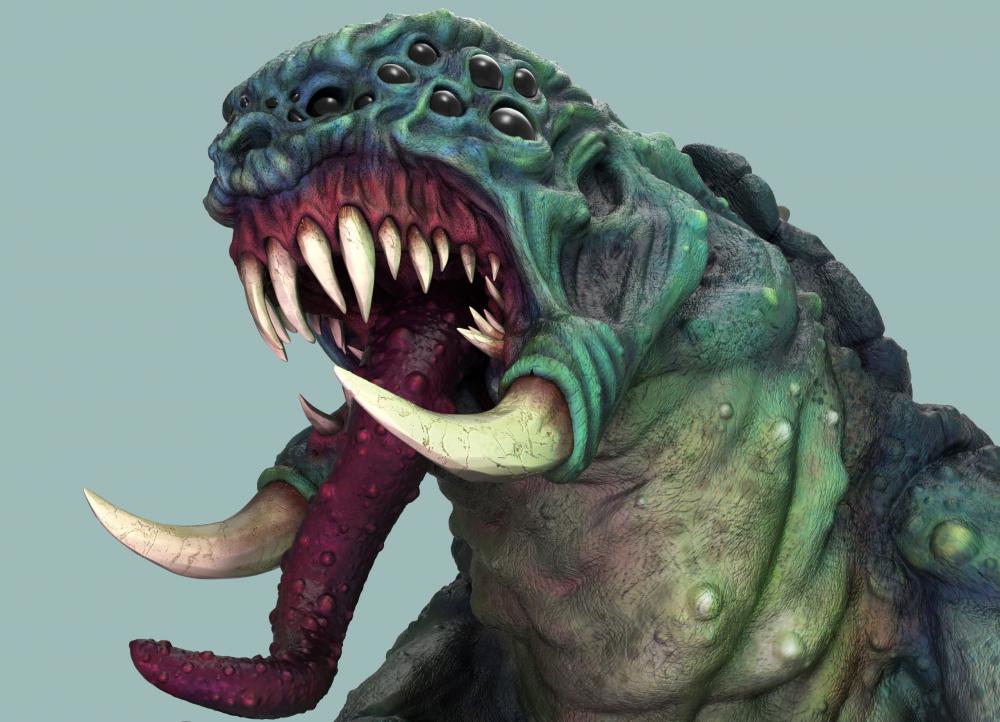 怪兽 巨嘴龙 TARASCA3D打印模型