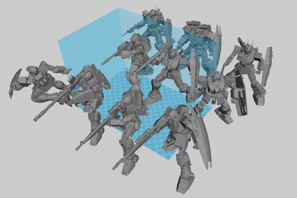 高达模型大礼包 10款吉姆 共37个文件3D打印模型