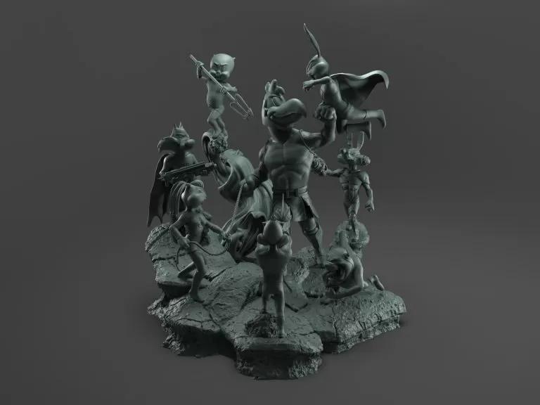 DC宇宙 联名华纳卡通总动员3D打印模型