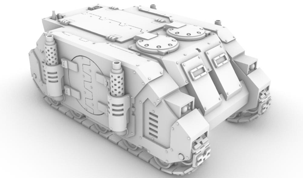 战锤坦克车4款合集3D打印模型