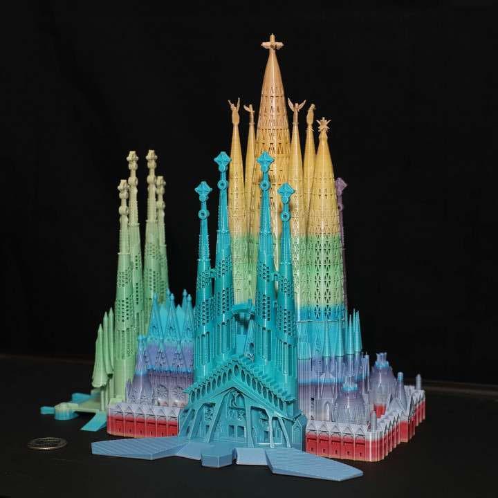 圣家族大教堂3D打印模型