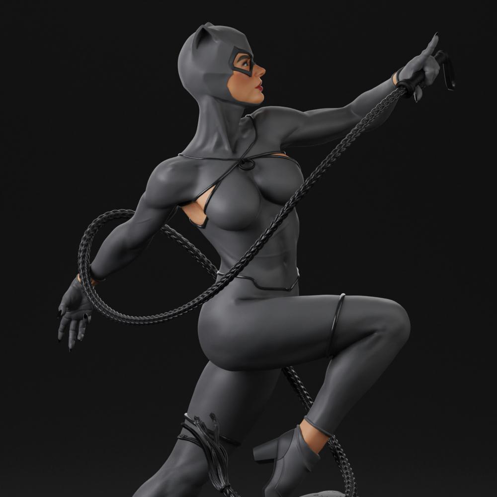 漫威 DC 猫女 挥鞭3D打印模型