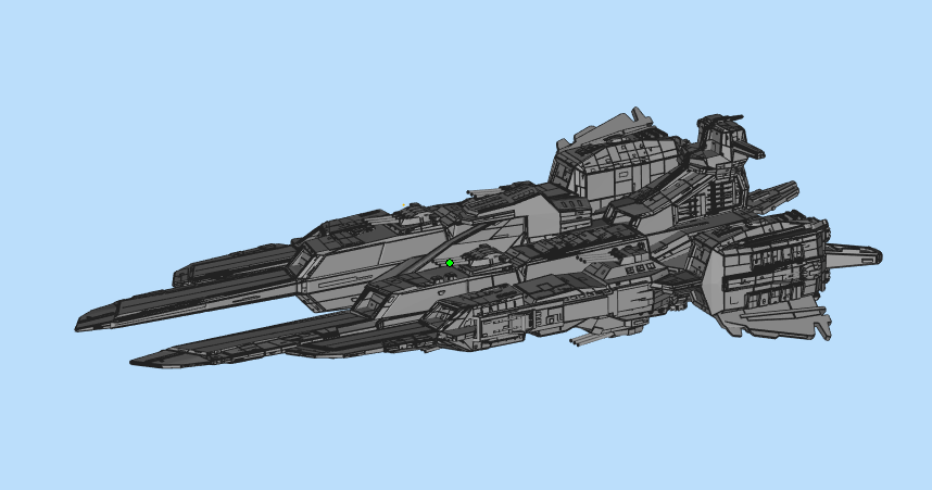 机动战士 战舰 雷比尔将军号3D打印模型