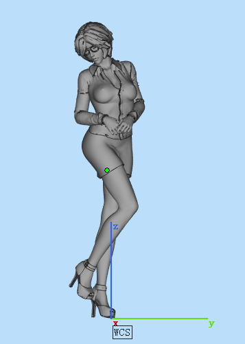 办公室女职员3d模型3D打印模型