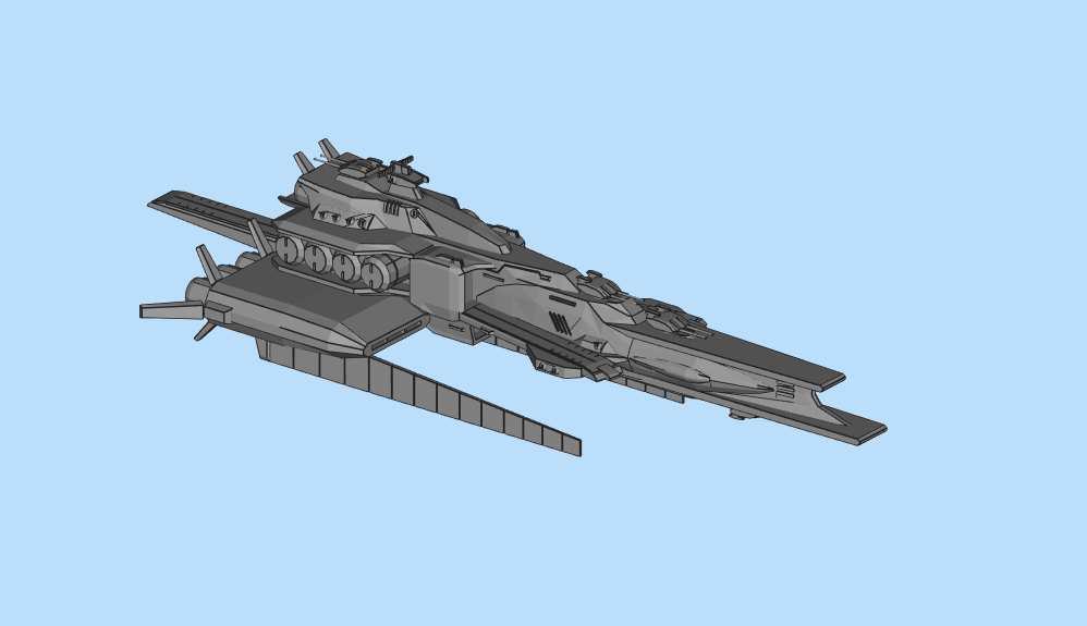 机动战士 战舰 拉凯拉姆3D打印模型