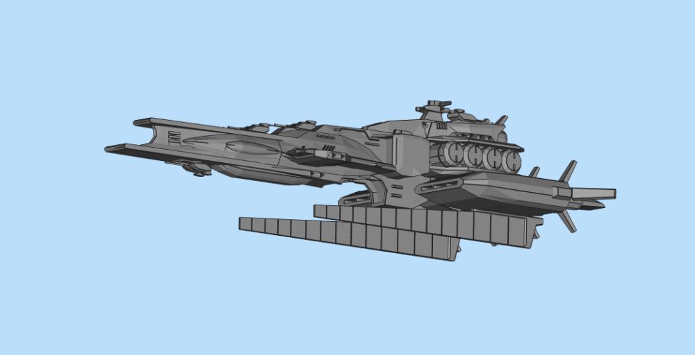 机动战士 战舰 拉凯拉姆3D打印模型