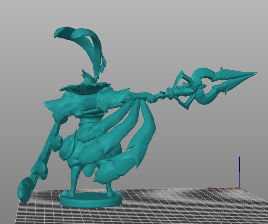 LOL英雄联盟黄鸡阿兹尔3D打印模型