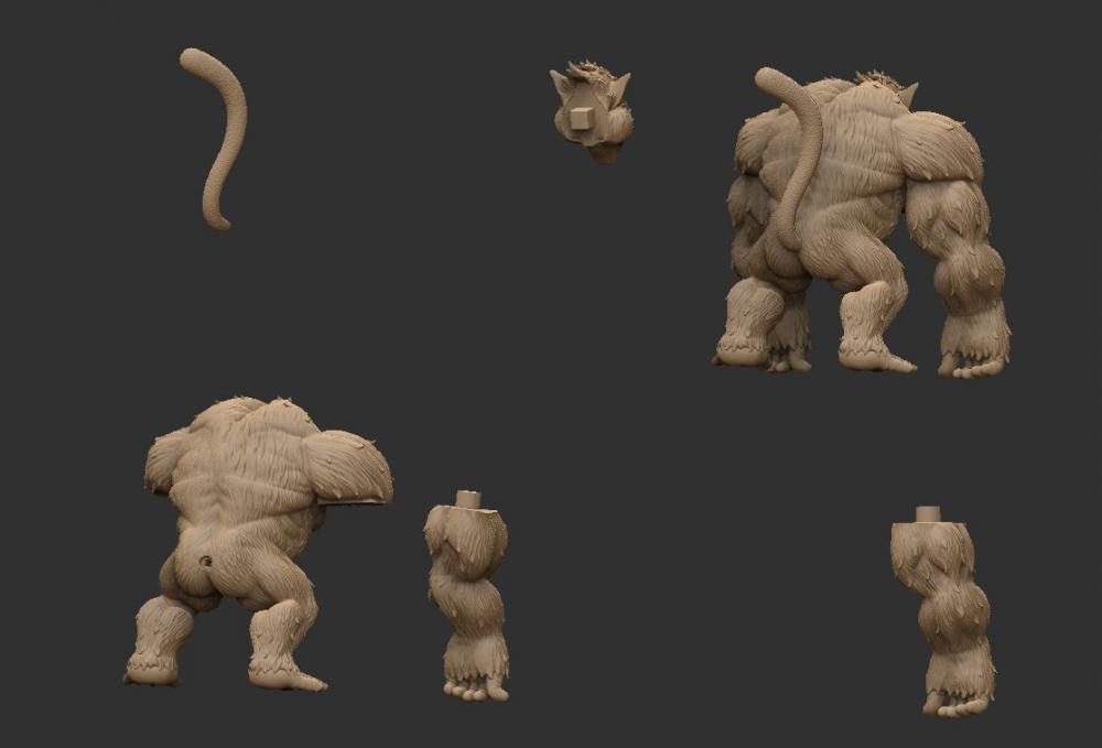 龙珠 巨猿3D打印模型