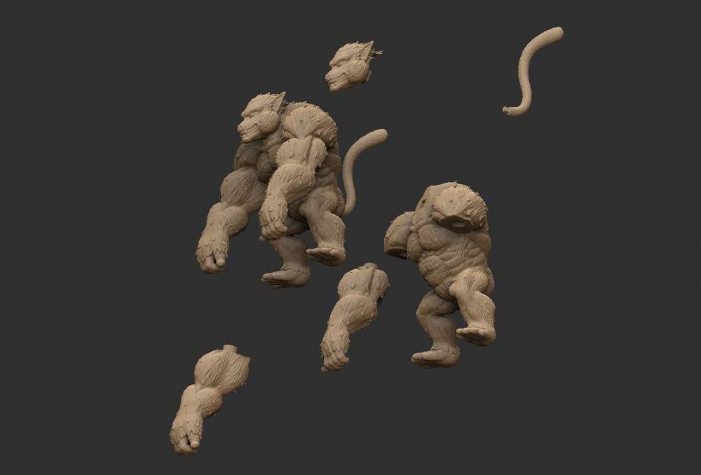 龙珠 巨猿3D打印模型