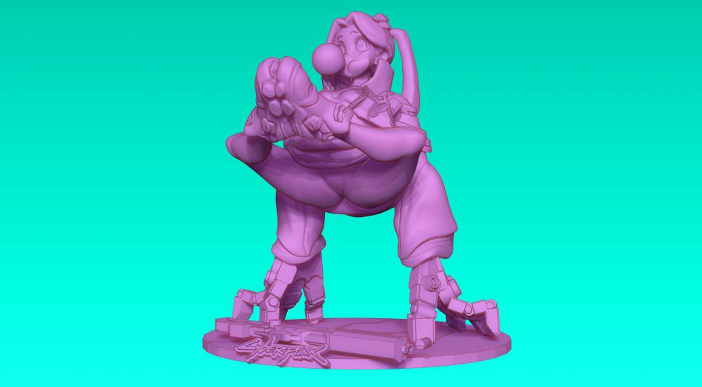 赛博朋克 边缘行者 瑞贝卡/丽贝卡3D打印模型