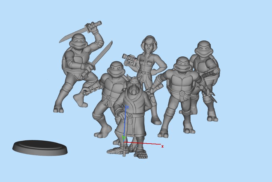 忍者神龟合集3D打印模型