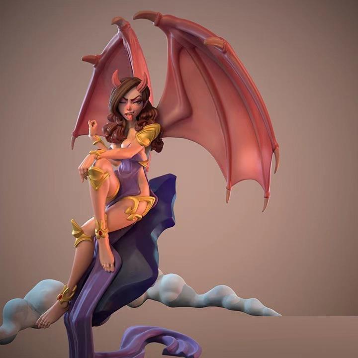 天使与恶魔 双体 三头3D打印模型
