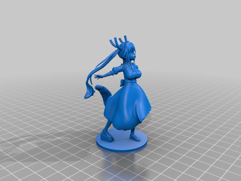 小林小姐的龙女3D打印模型