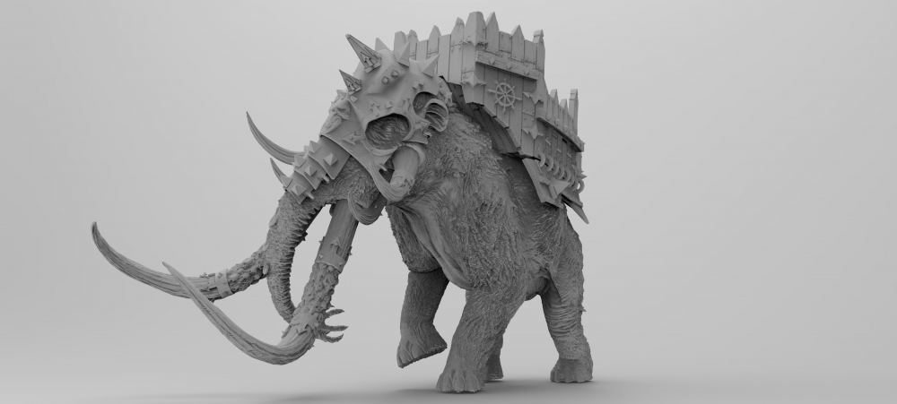 战锤 猛犸象3D打印模型
