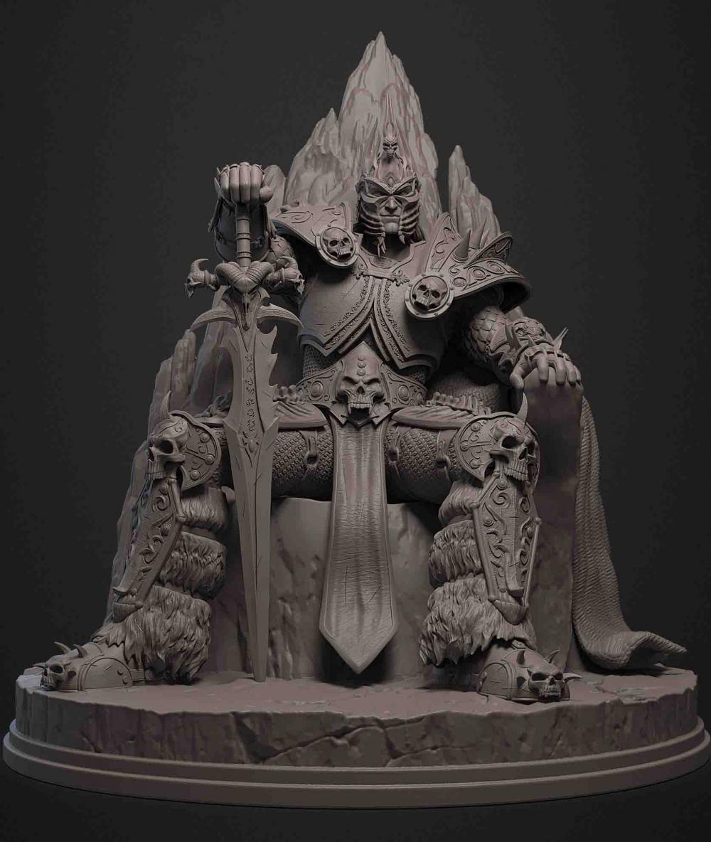 巫妖王 王座版3D打印模型