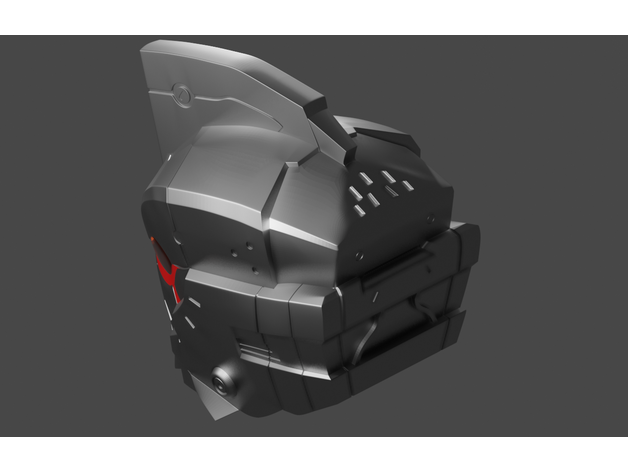 钢铁艾斯奥特曼头盔3D打印模型