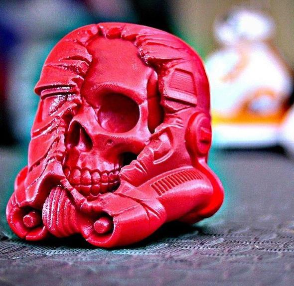 星球大战 头雕 战损骷髅3D打印模型