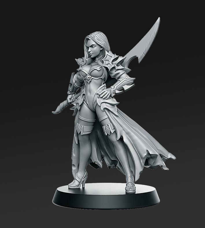 女剑客 达莉拉3D打印模型