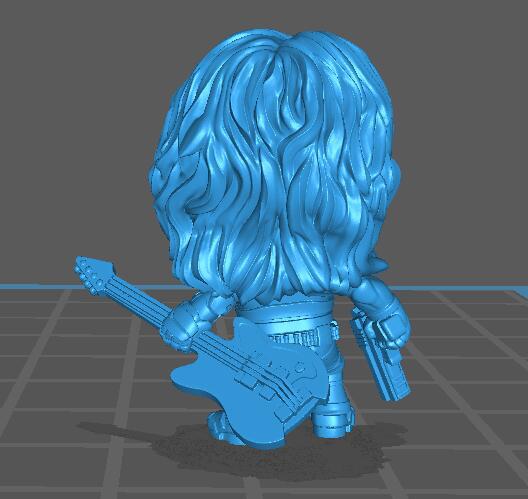 赛博朋克2077强尼银手Q版3D打印模型