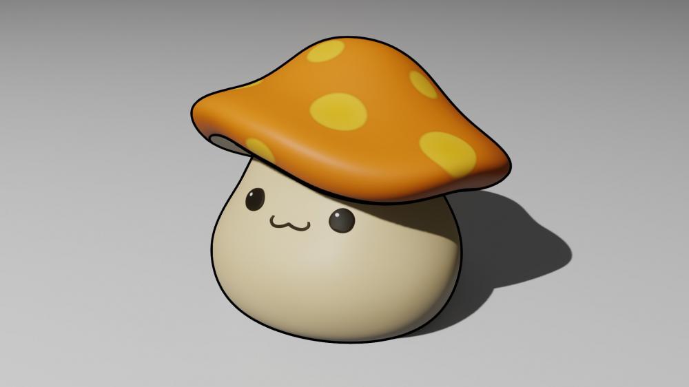 冒险岛蘑菇3D打印模型