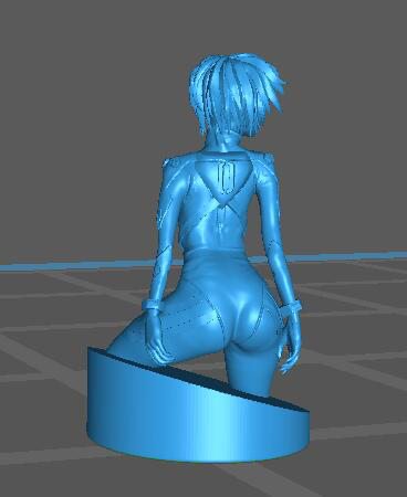 新世纪福音战士EVA绫波丽半身像3D打印模型