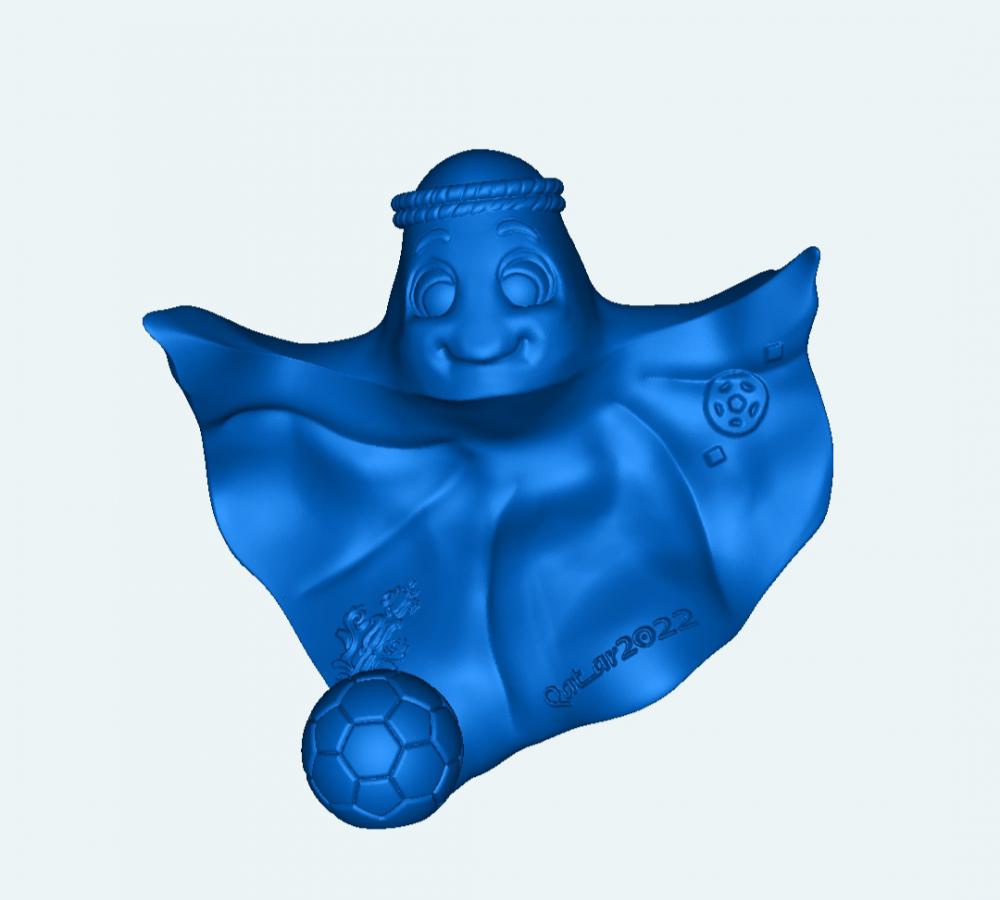 2022世界杯吉祥物laeeb3D打印模型