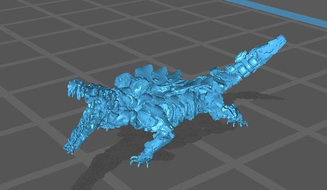 地平线机械鳄鱼3D打印模型