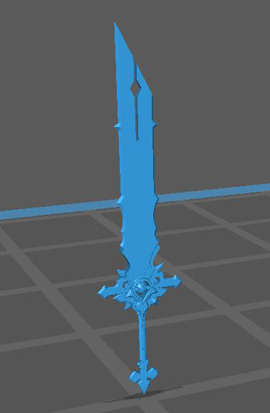 原神武器 狼的末路3D打印模型