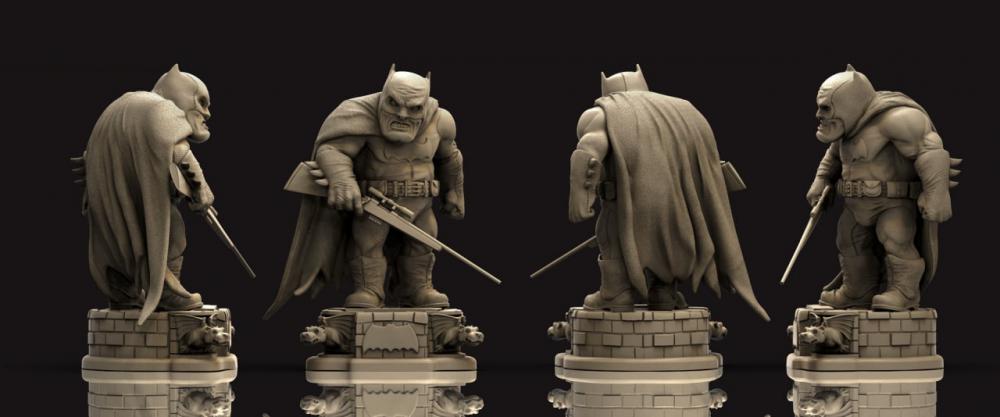 蝙蝠侠 来福枪3D打印模型