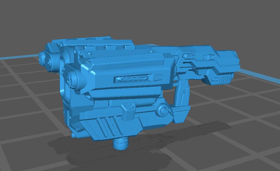 高科技手枪3D打印模型