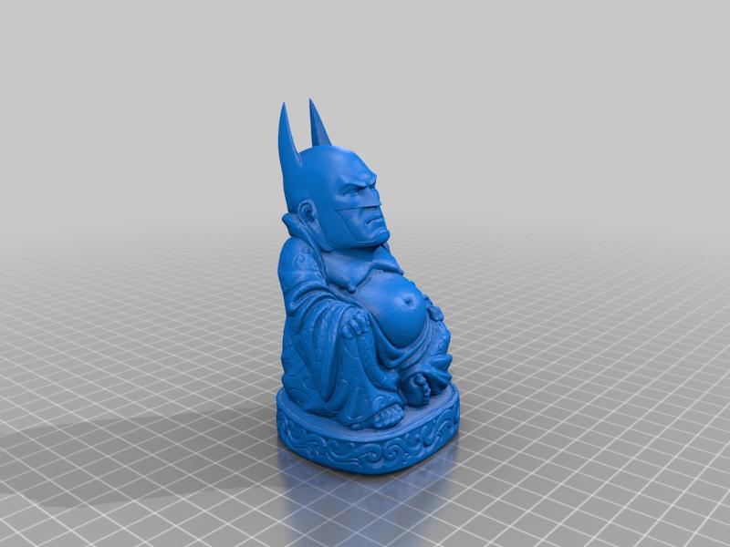 【蝙佛侠】蝙蝠侠+弥勒佛=另类财神爷3D打印模型