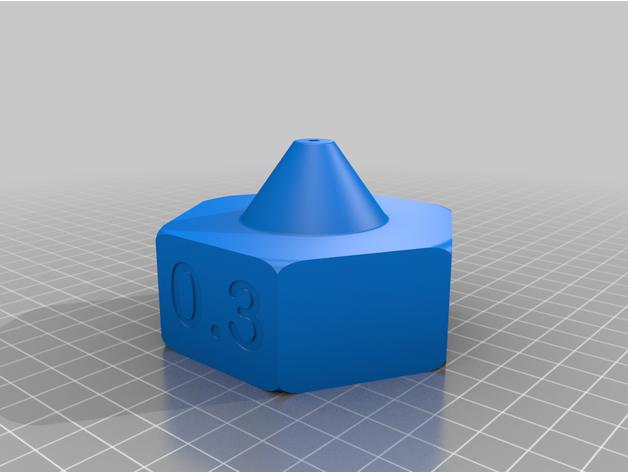 金属喷嘴3D打印模型