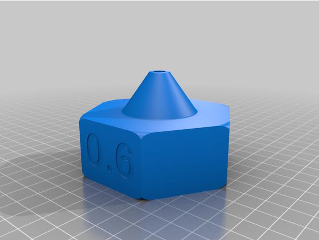 金属喷嘴3D打印模型