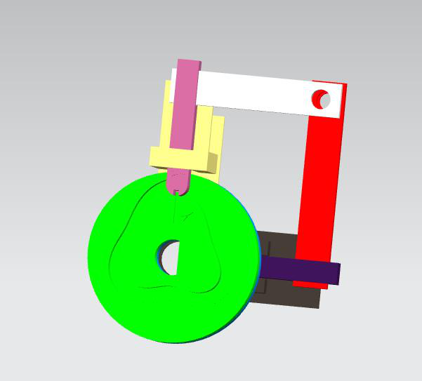凸轮四叶草3D打印模型
