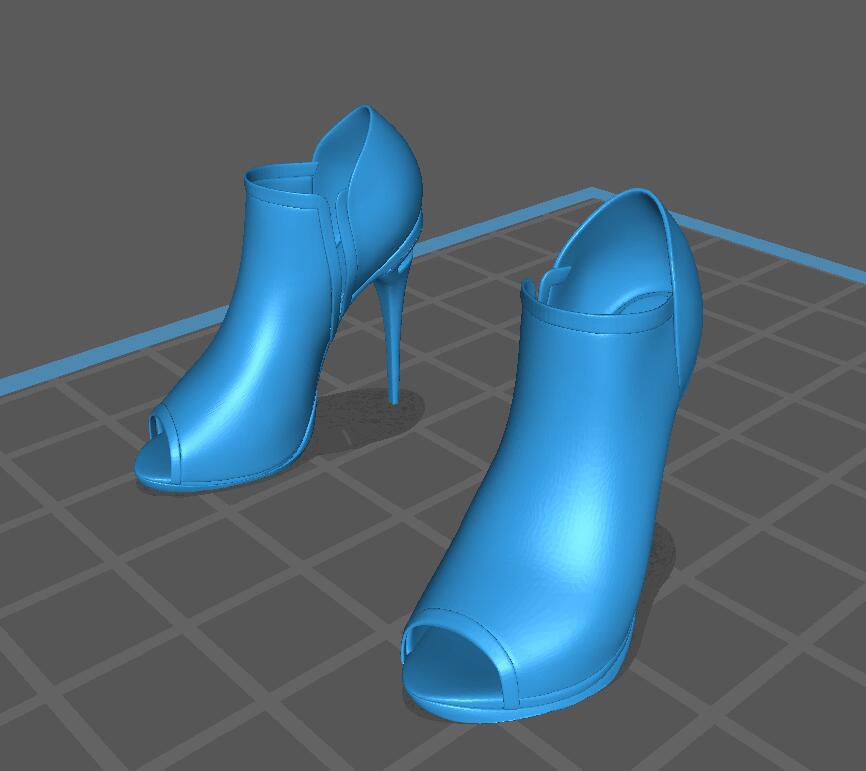 高跟皮鞋3D打印模型
