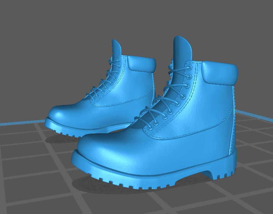 高帮靴3D打印模型