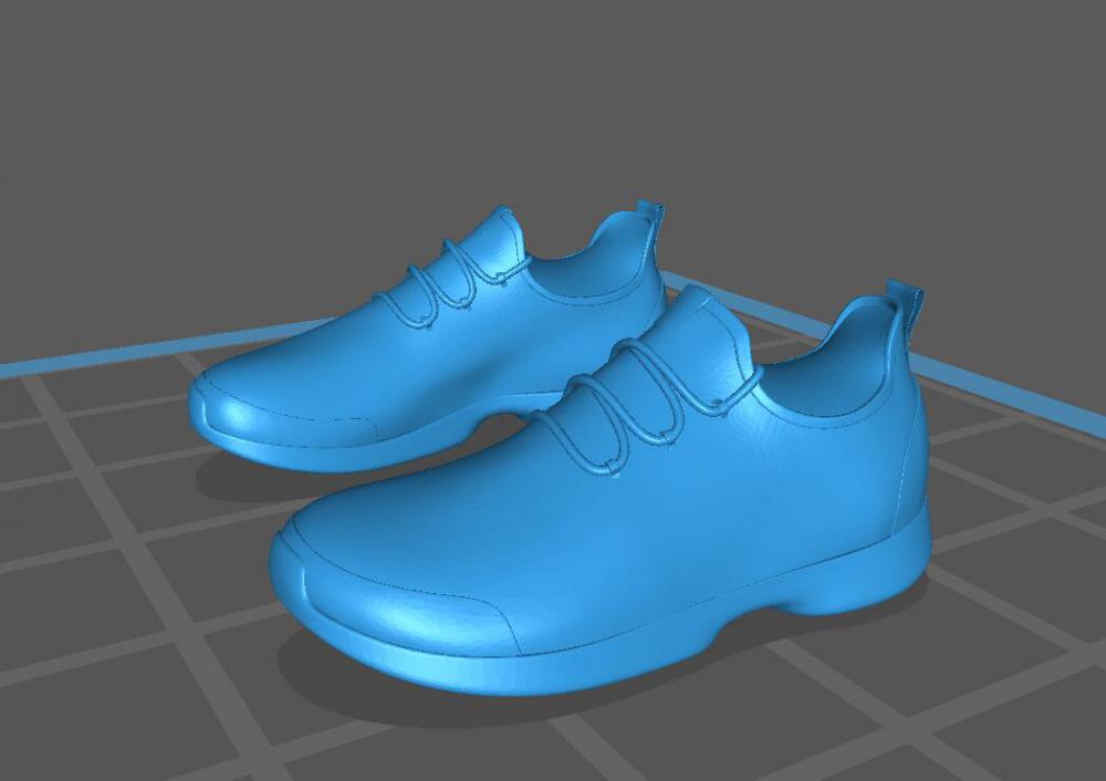 低帮休闲鞋3D打印模型