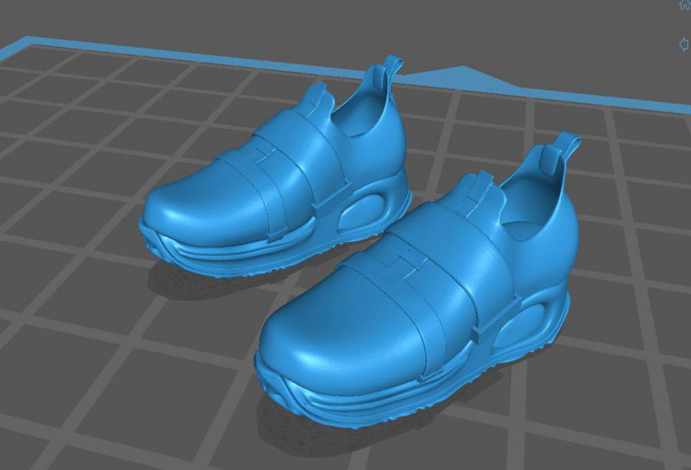休闲低帮球鞋3D打印模型