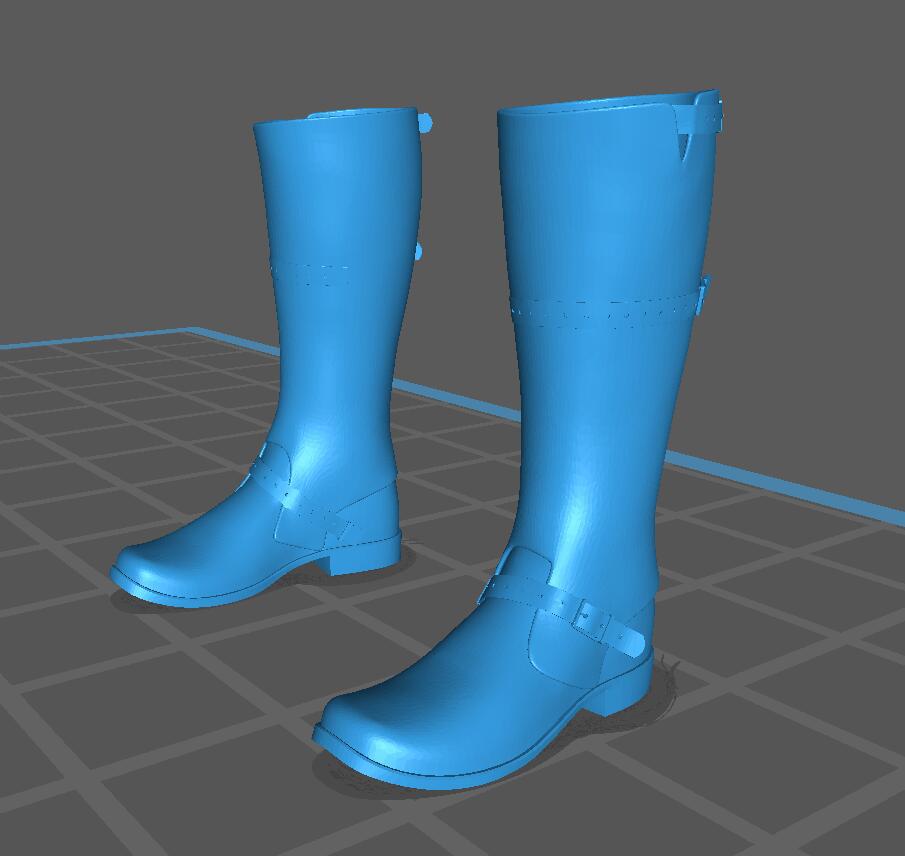 高筒马靴3D打印模型