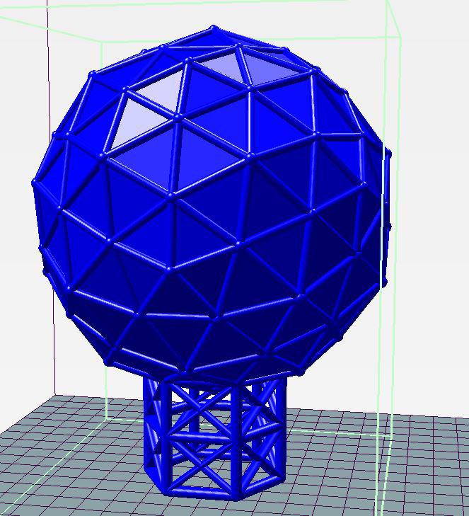 雷达3D打印模型