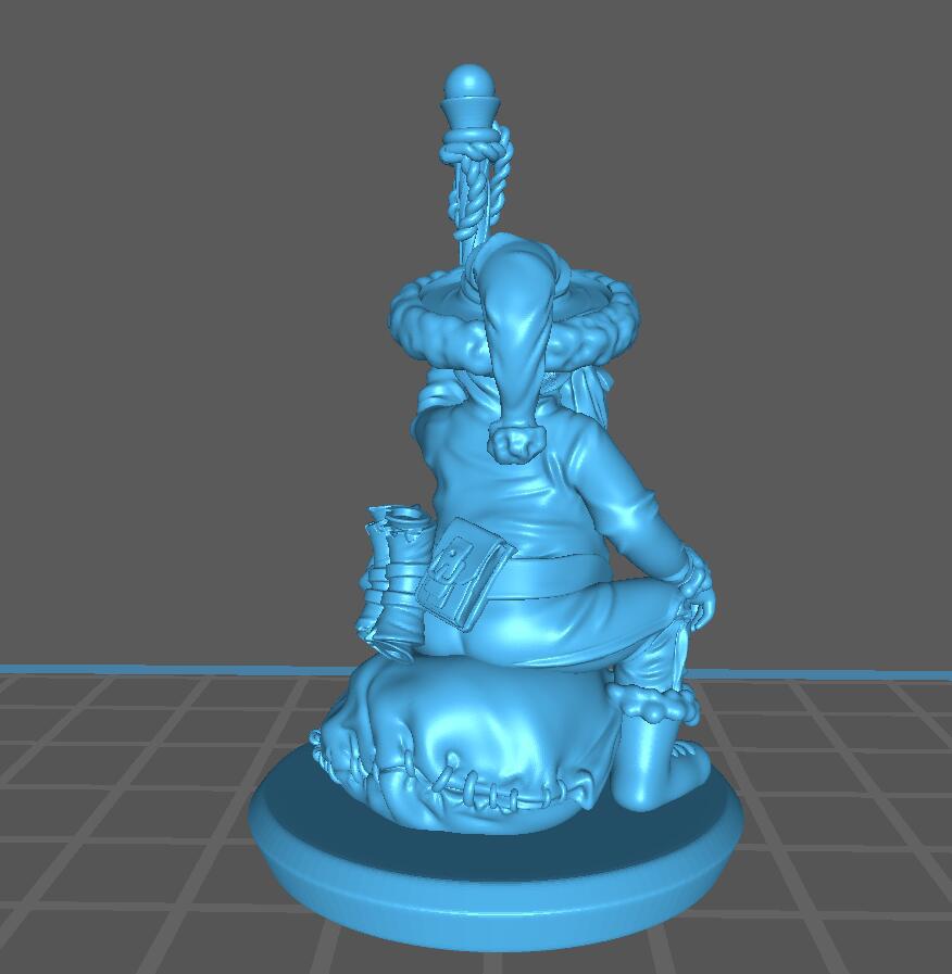圣诞老人巫师3D打印模型