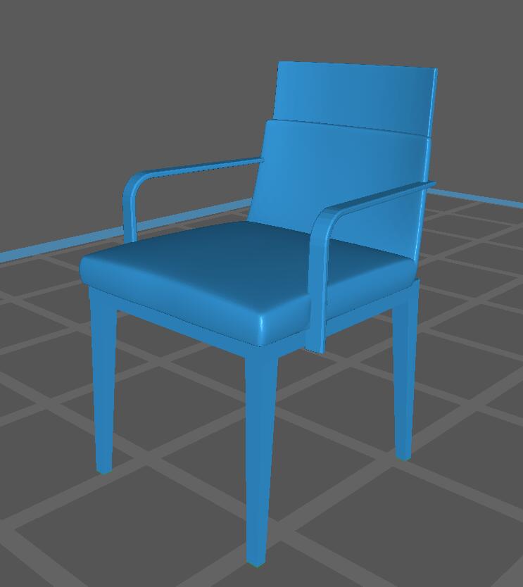 休闲椅3D打印模型
