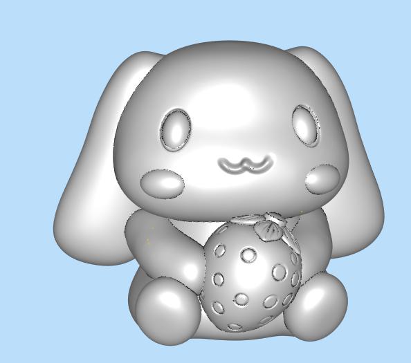 草莓玉桂狗3D打印模型
