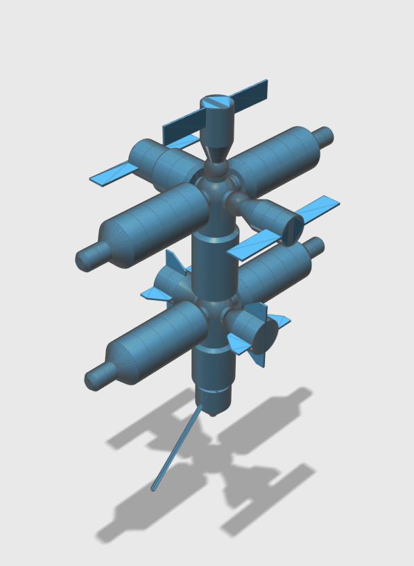 空间站3D打印模型