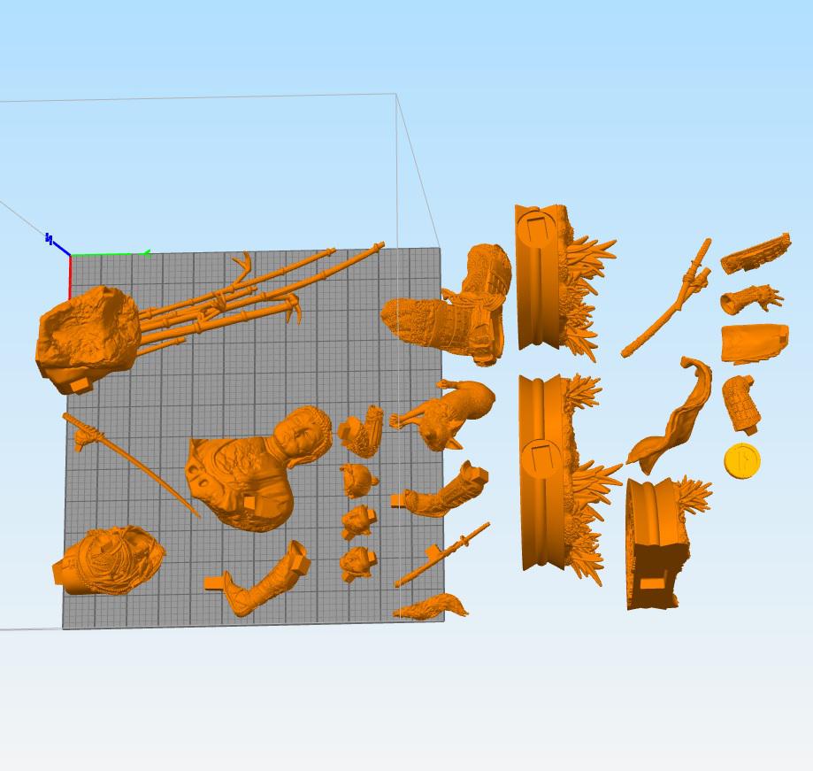 对马岛-境井仁3D打印模型